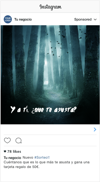 Campaña de Halloween para Instagram